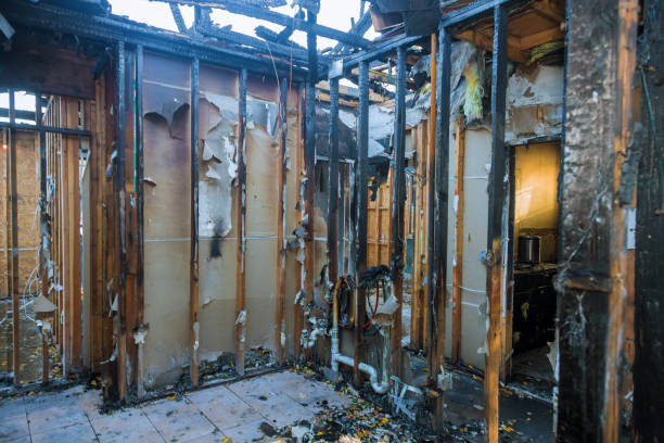 Professional Fire Damage Restoration technician working in Mount Pleasant, WI